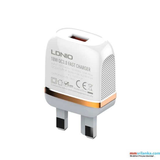 LDNIO 18W QC3.0 Quick Charger A1307Q (6M)